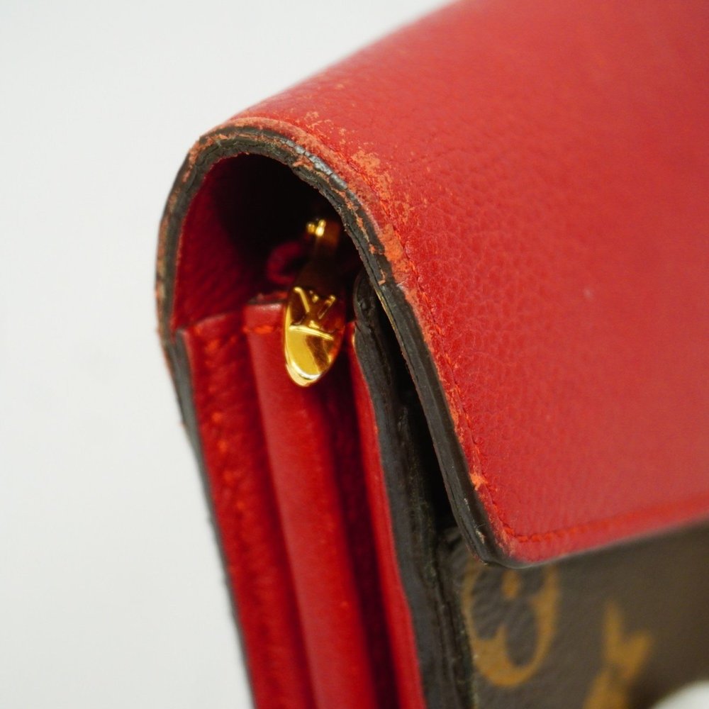 Louis Vuitton Long Wallet Monogram Portefeuille Pallas M58414 Brown Cerise La... - Picture 6 of 15